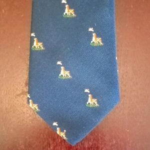 Hunting Dog with Pheasant Tie